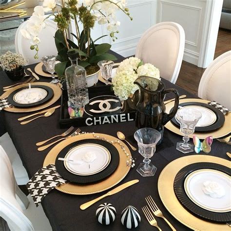 chanel inspired dining table